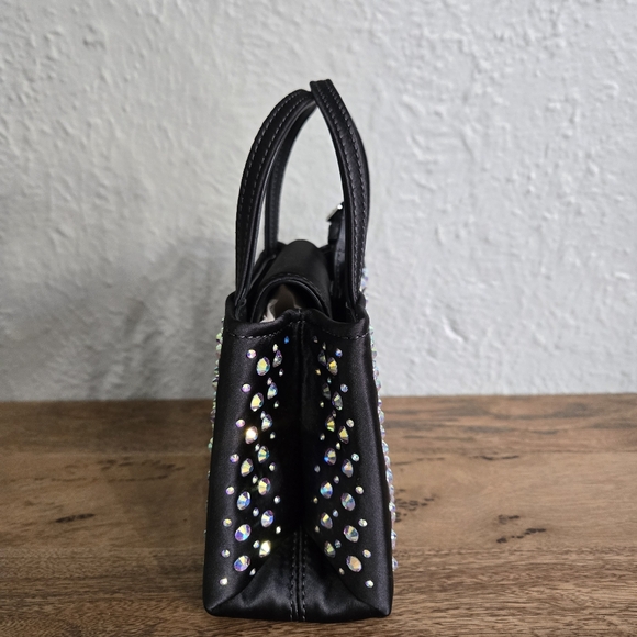 #134 NWT - kate spade new york Sam Icon Crystal Embellished Fabric Mini Tote - Picture 7 of 10